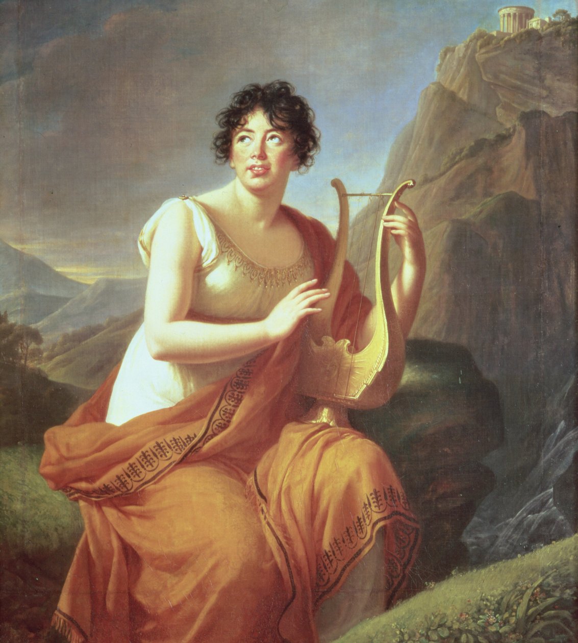 Madame de Stael som Corinne av Elisabeth Louise Vigee Lebrun