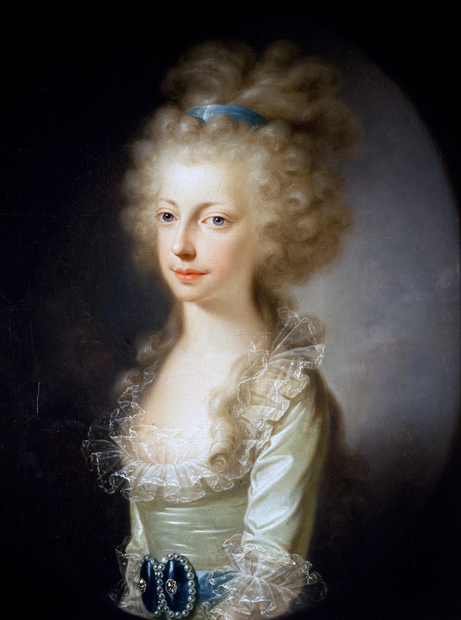 Portrett av erkehertuginne Maria Clementina av Østerrike (olje på lerret) av Elisabeth Louise Vigee Lebrun