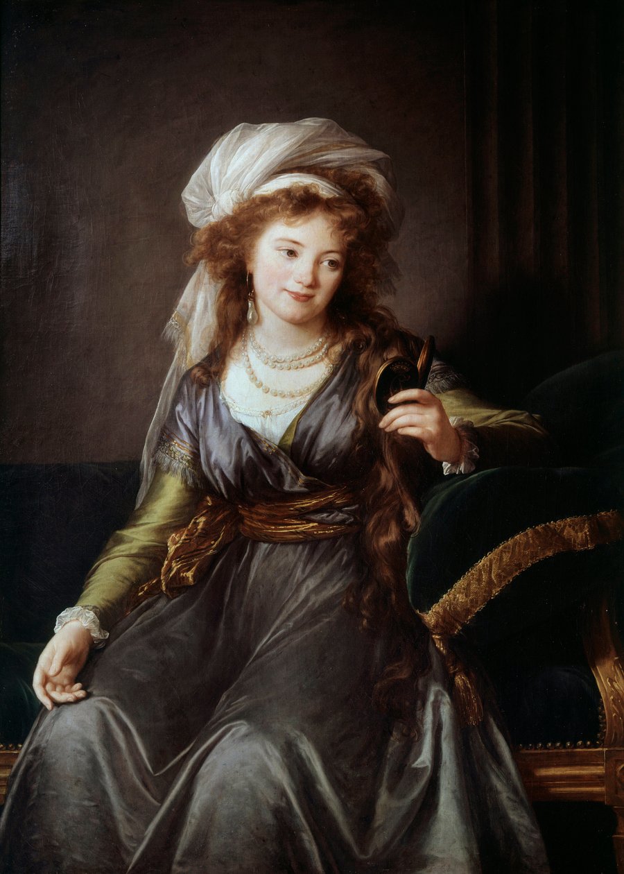 Portrett av grevinne Catherine Vassilievna Skavronskaia (1761-1829), æresdame til Katarina II, niese og maitress av Potemkin. Maleri av Marie Elisabeth Louise Vigee Le brun (eller Vigee-Lebrun eller Vigee Lebrun) (1755-1842) av Elisabeth Louise Vigee Lebrun