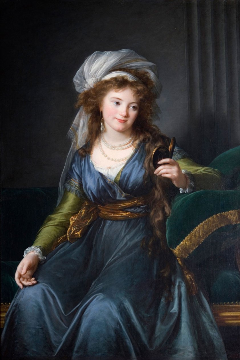 Portrett av grevinne Yekaterina Skavronskaya, født von Engelhardt 1761-1829 av Elisabeth Louise Vigee Lebrun