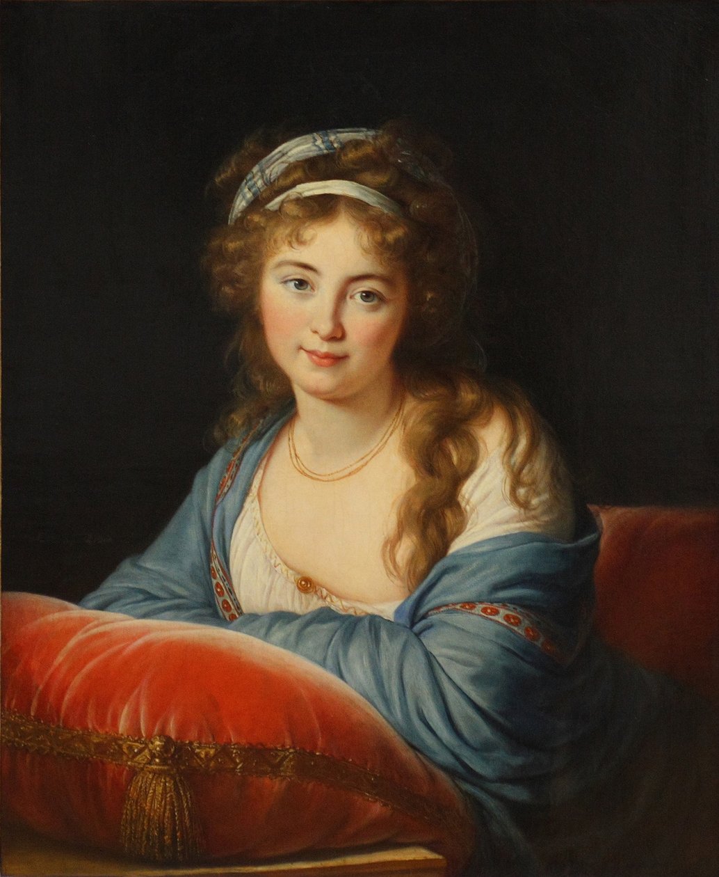 Portrett av grevinne Yekaterina Skavronskaya, født von Engelhardt 1761-1829, 1796 av Elisabeth Louise Vigee Lebrun