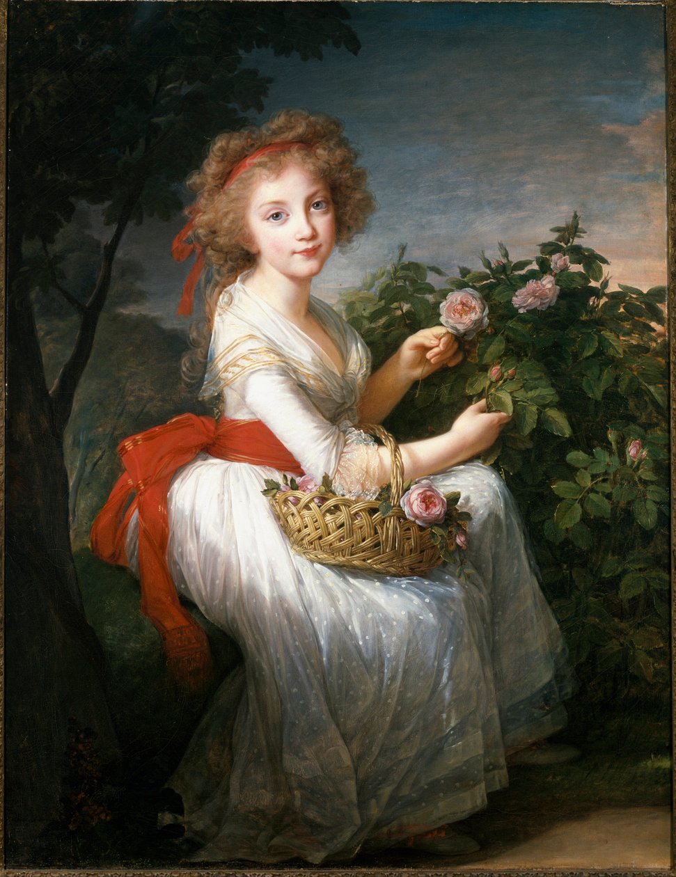 Portrett av Maria Cristina av Napoli og Sicilia, ca. 1790 (olje på lerret) av Elisabeth Louise Vigee Lebrun
