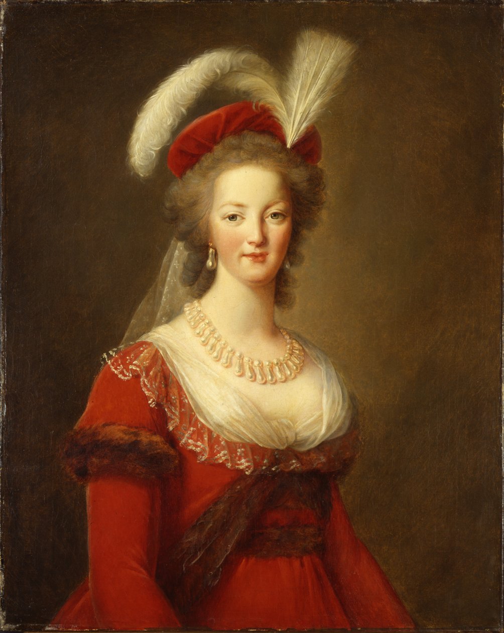Portrett av Marie Antoinette, dronning av Frankrike av Elisabeth Louise Vigee Lebrun