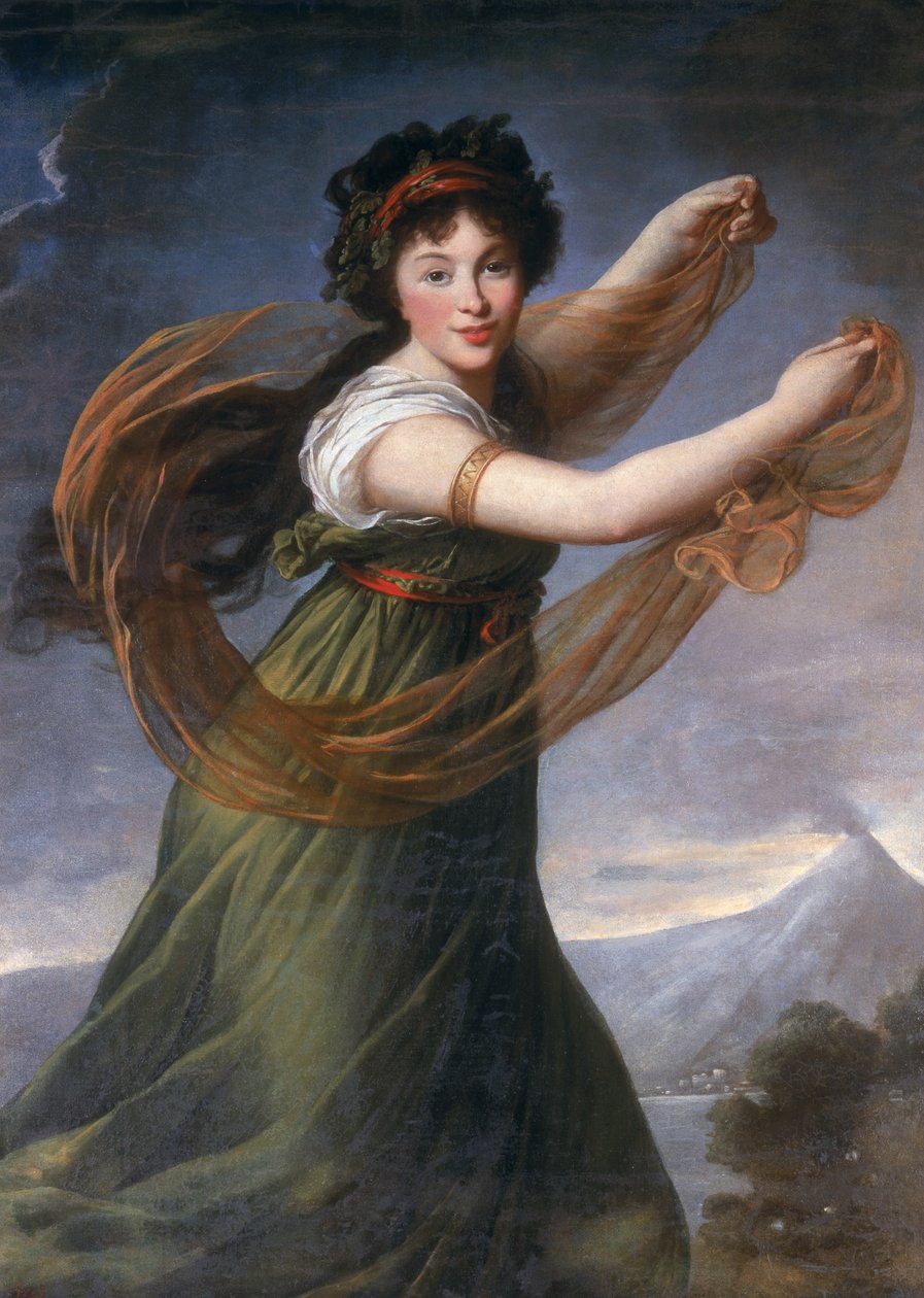 Portrett av Pelagia Sapiezyna, 1794 av Elisabeth Louise Vigee Lebrun