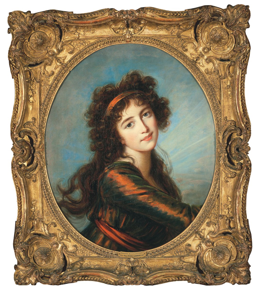 Portrett av prinsesse Caroline de Liechtenstein av Elisabeth Louise Vigee Lebrun