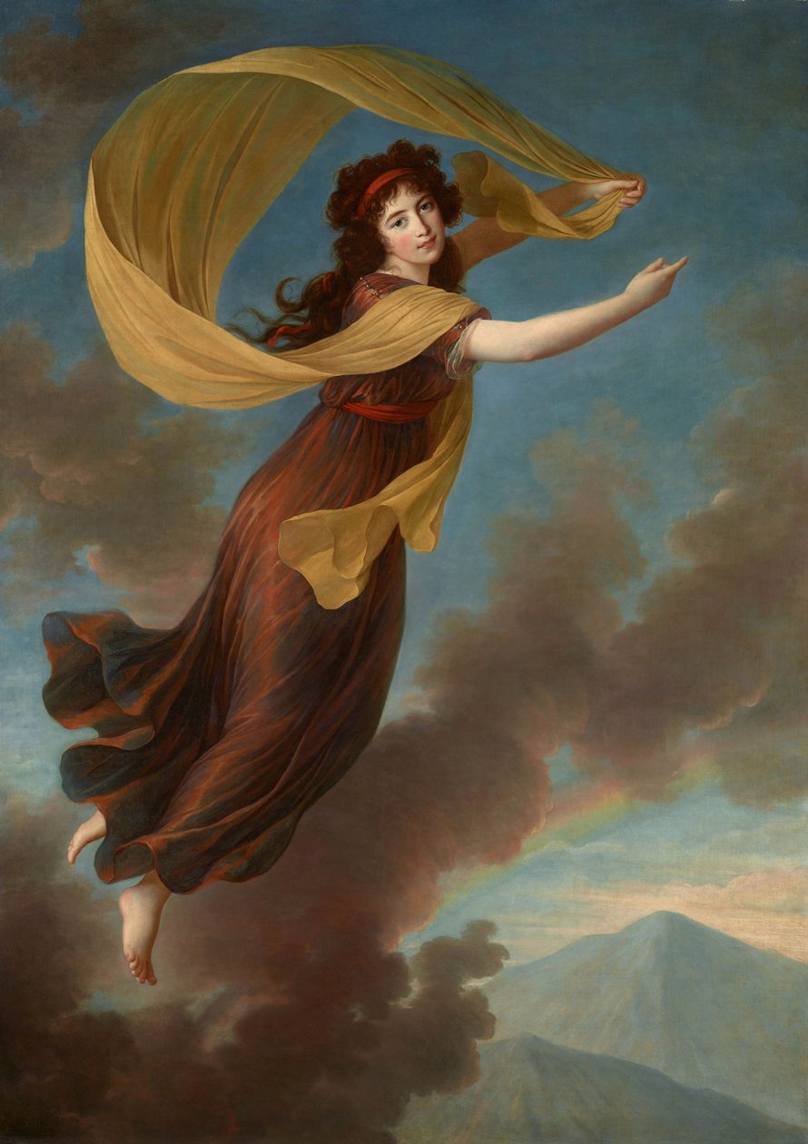 Portrett av prinsesse Karoline von Liechtenstein, født grevinne von Manderscheid-Blankenheim 1768-1833 av Elisabeth Louise Vigee Lebrun