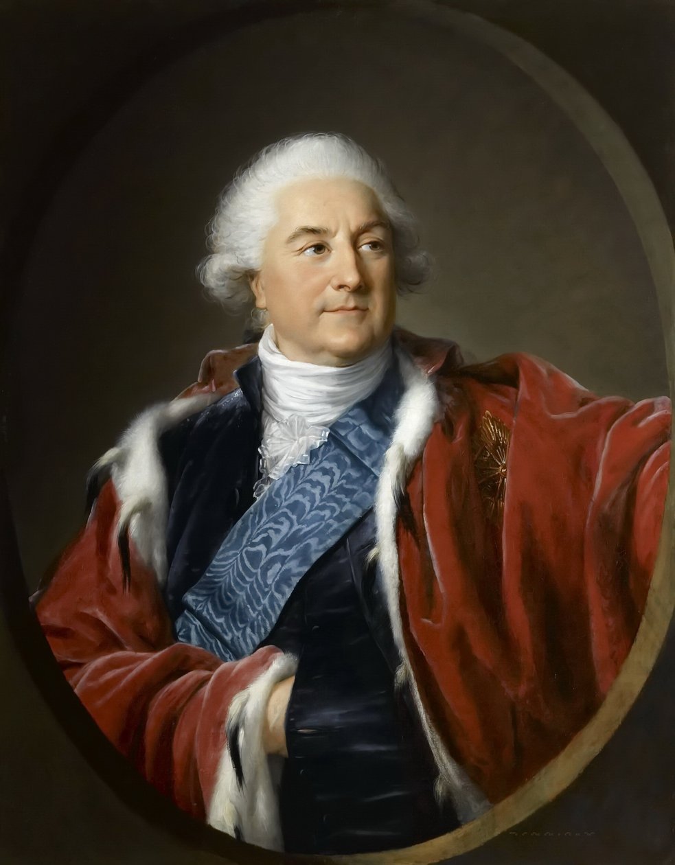 Portrett av Stanislaw II August Poniatowski, konge og storhertug av det polsk-litauiske samveldet av Elisabeth Louise Vigee Lebrun