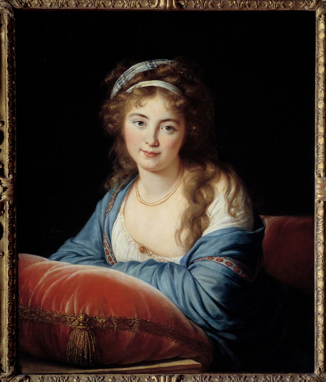 Portrett av grevinnen Catherine Vassilievna Skavronskaia (1761-1829) Æresdamen til Katarina II av Russland Maleri av Marie Elisabeth Louise Vigee Le brun (eller Vigee Lebrun eller Vigee Lebrun) (1755-1842) 1796 Søn. 0,66x0,8 m - Portrett av grevinnen av Elisabeth Louise Vigee Lebrun