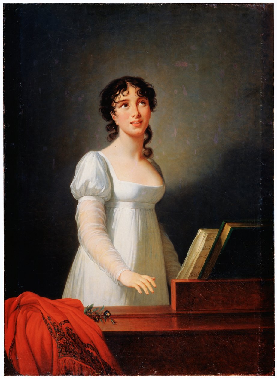 Portrett av den italienske sangeren Angelica Catalani, slutten av 1700- og begynnelsen av 1800-tallet av Elisabeth Louise Vigee Lebrun