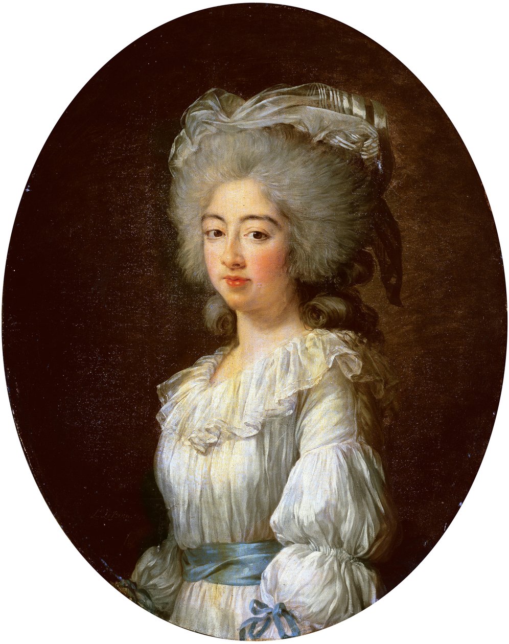 Portrett av Louise Marie Josephine, Comtesse de Provence, senere dronning av Frankrike av Elisabeth Louise Vigee Lebrun