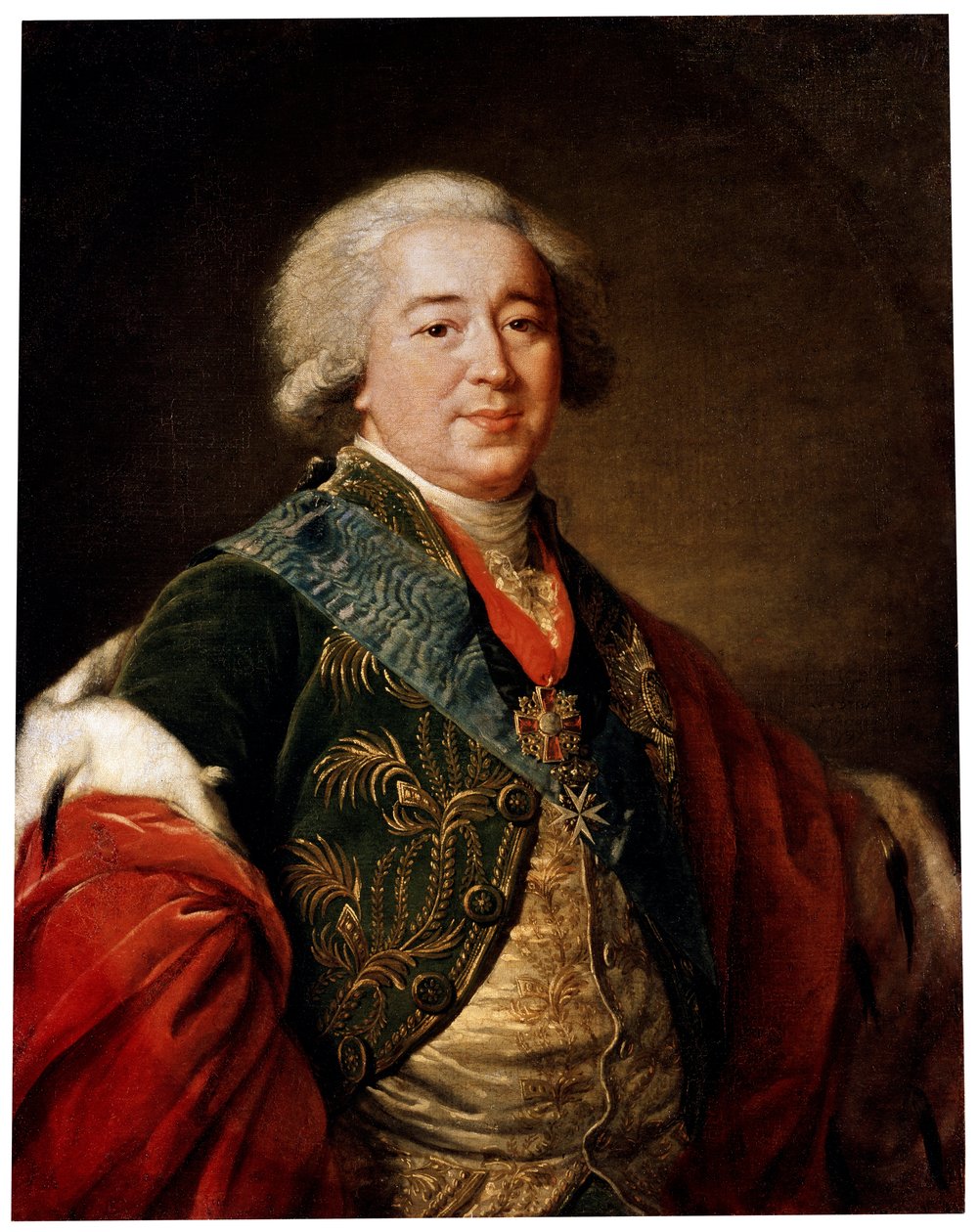 Portrett av visekansler prins Alexander Kurakin, 1797 av Elisabeth Louise Vigee Lebrun