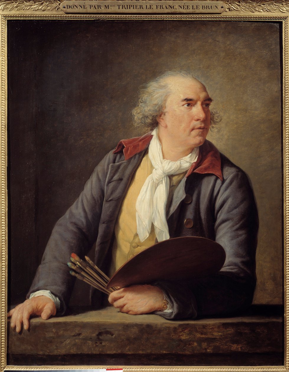 Portrett av maleren Hubert Robert (1733-1808). Maleri av Marie Elisabeth Louise Vigee Le brun (eller Vigee-Lebrun eller Vigee Lebrun) (1755-1842) av Elisabeth Louise Vigee Lebrun