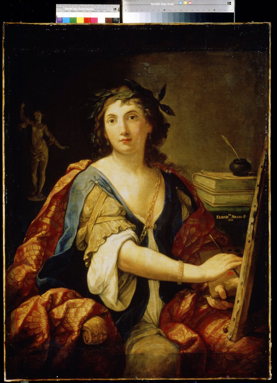Allegori om maleri, selvportrett, 1658 av Elisabetta Sirani