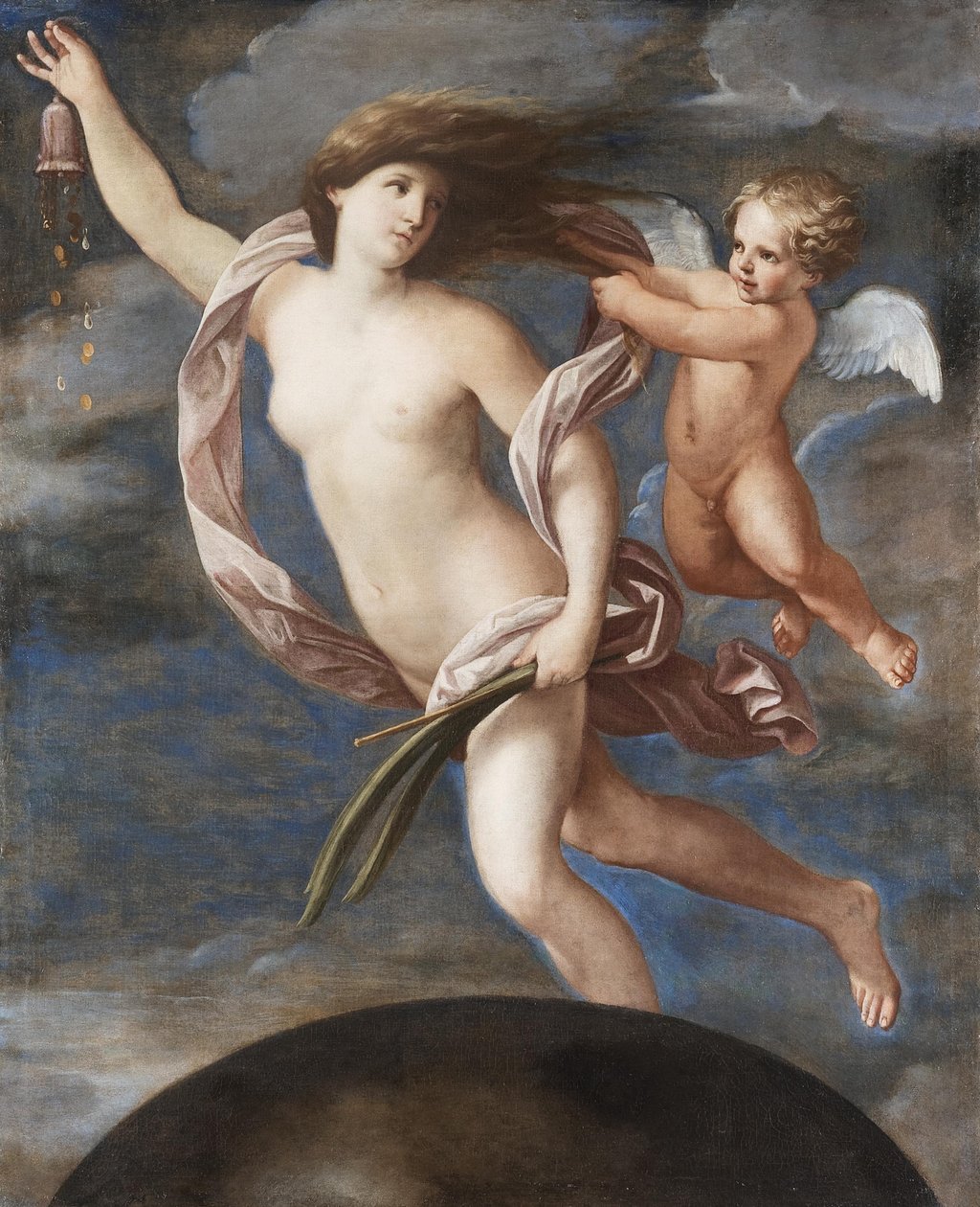 Fortuna og Cupid av Elisabetta Sirani