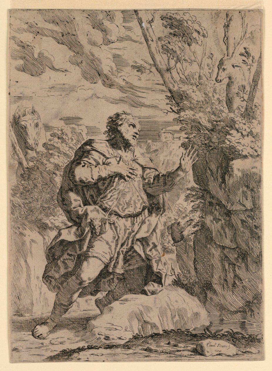 Saint Eustace av Elisabetta Sirani
