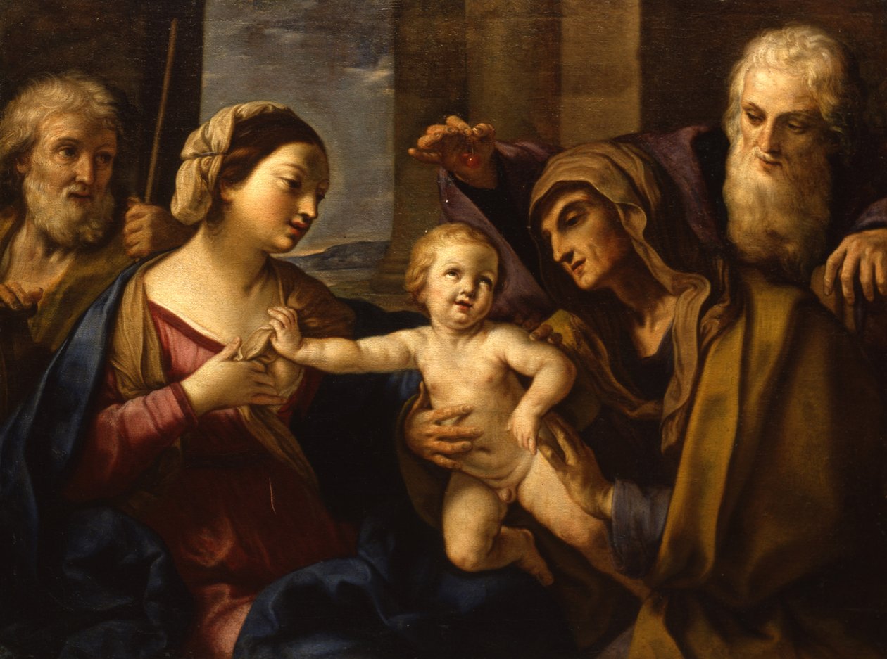 Den hellige familie av Elisabetta Sirani