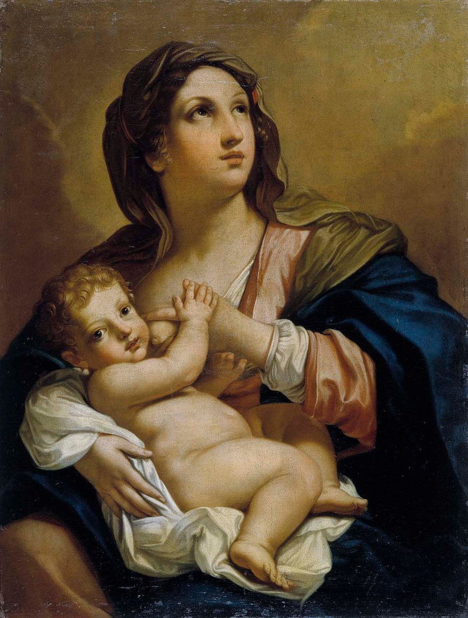 Jomfruen med barnet av Elisabetta Sirani