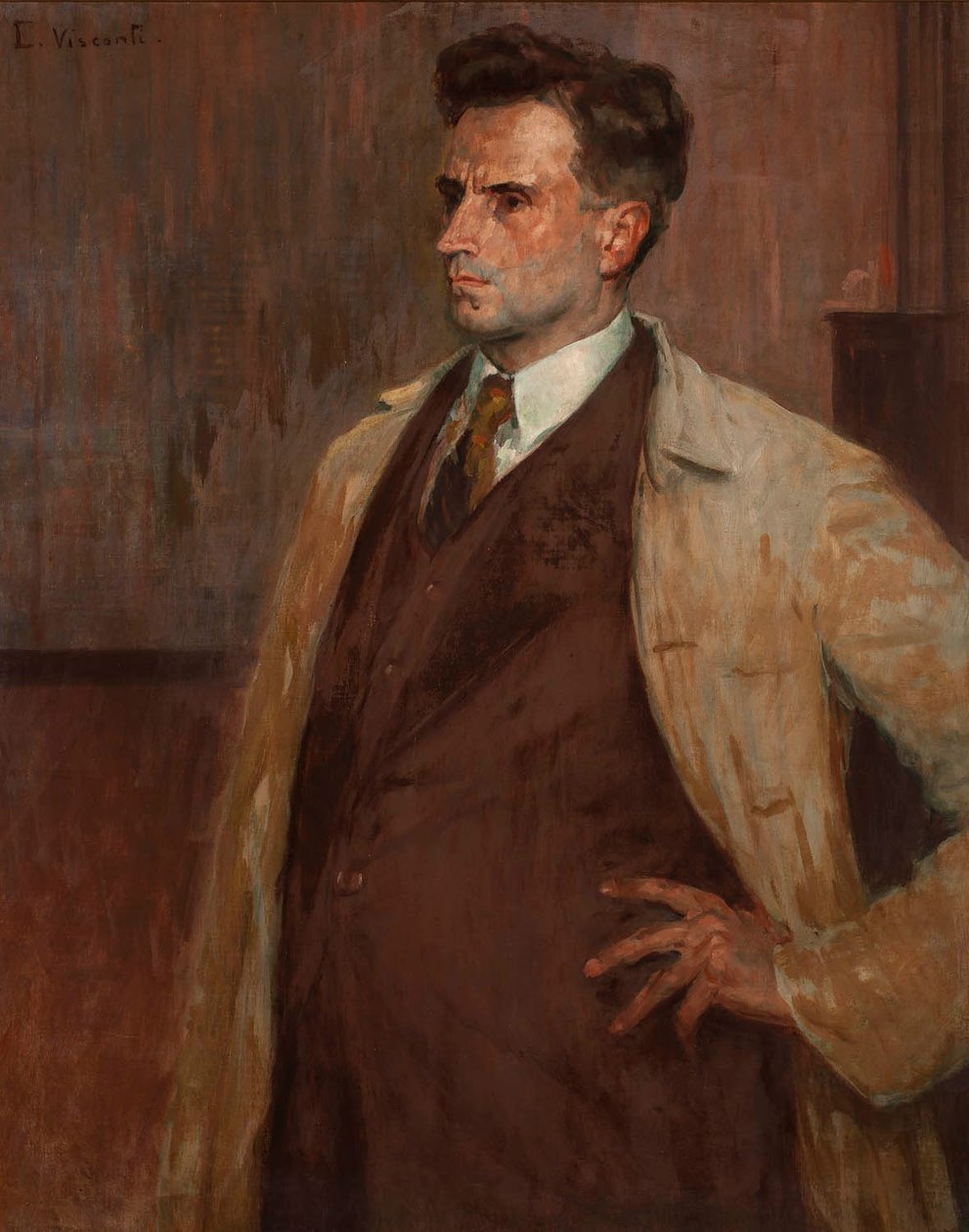 Portrett av billedhuggeren Joao Zacco Parana av Eliseu Visconti