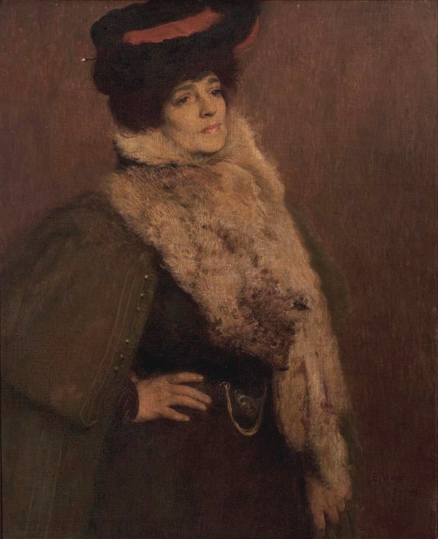 Portrett av billedhuggeren Nicolina Vaz de Assis av Eliseu Visconti