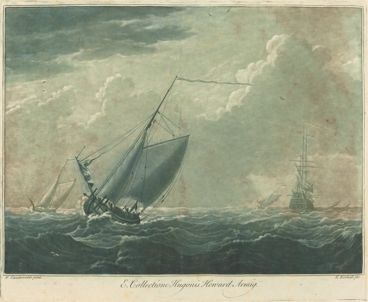 Fraktscene fra samlingen til Hugo Howard, 1720-tallet. av Elisha Kirkall