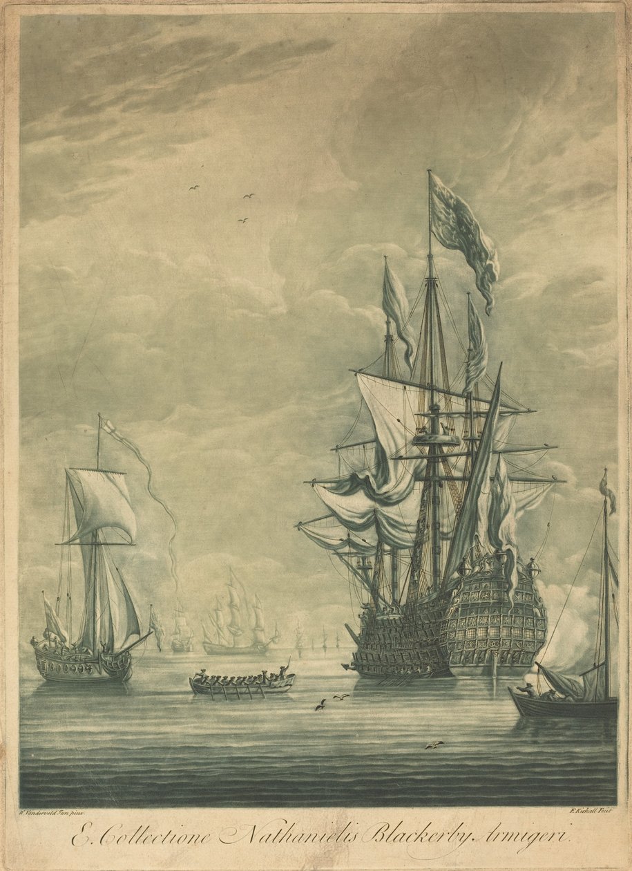 Fraktscene fra samlingen til Nathaniel Blackerby, 1720-tallet. av Elisha Kirkall