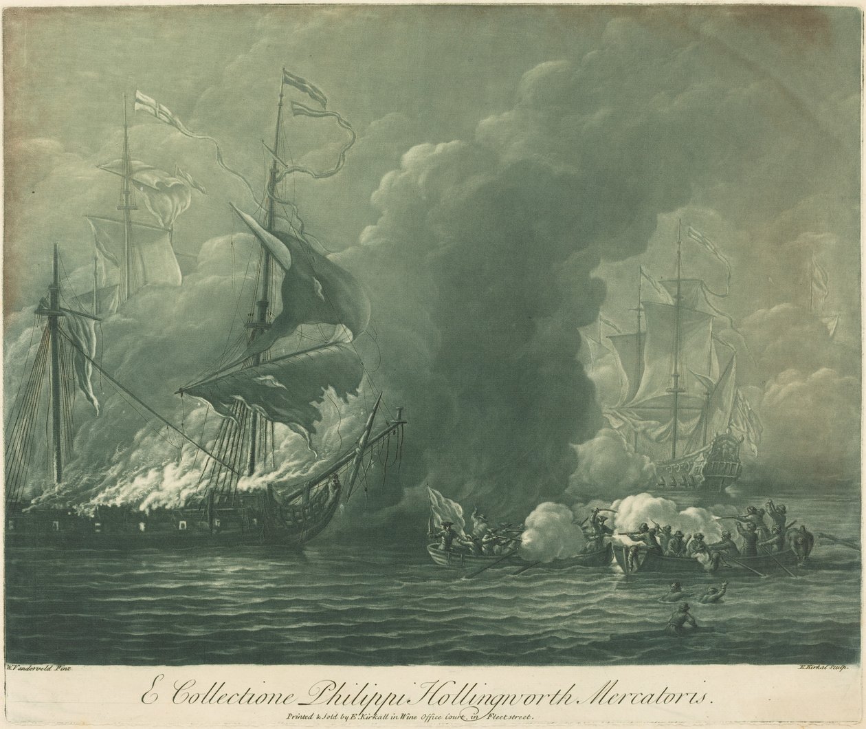 Fraktscene fra samlingen til Philip Hollingworth, 1720-tallet. av Elisha Kirkall