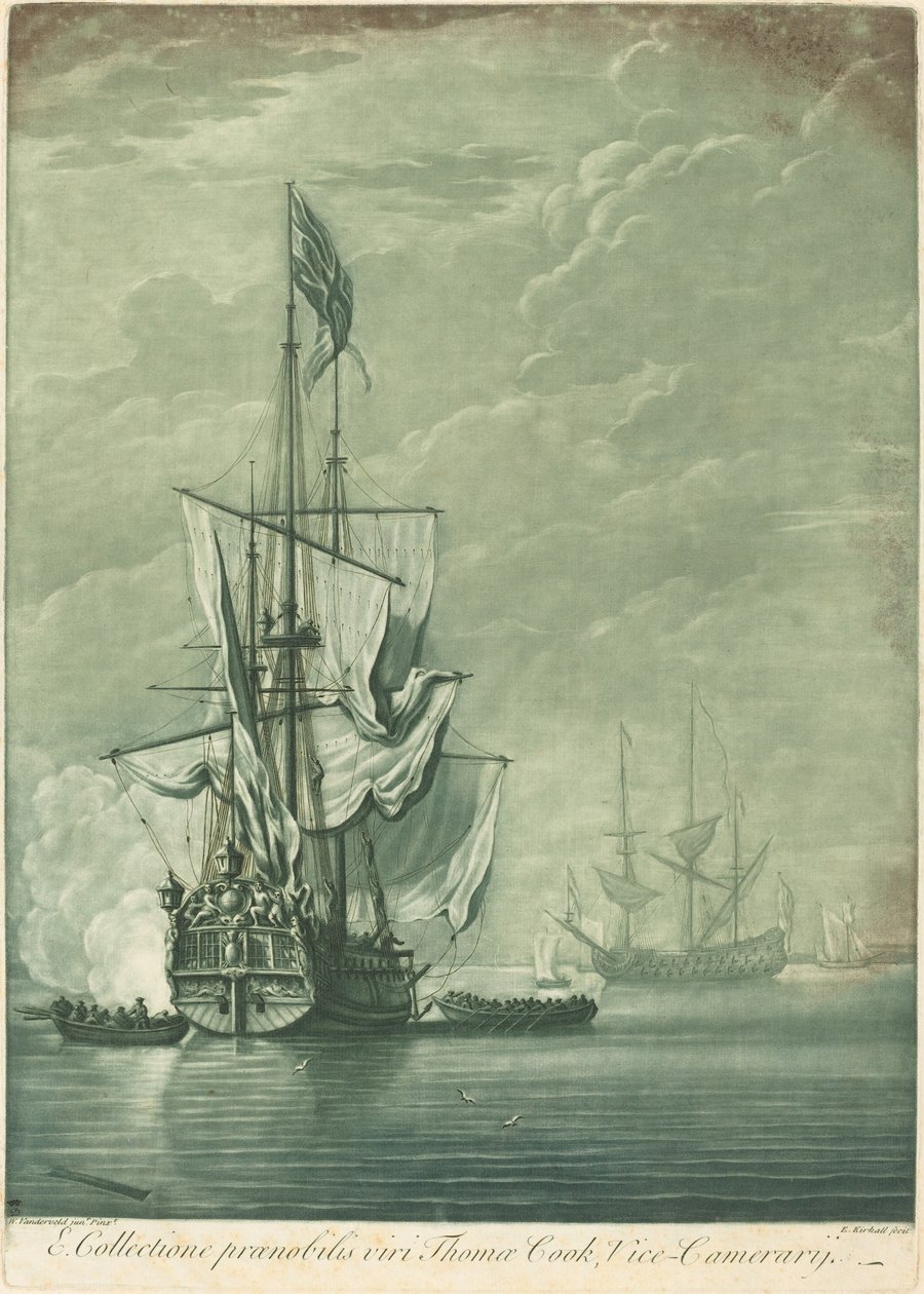 Fraktscene fra samlingen til Thomas Cook, 1720-tallet. av Elisha Kirkall