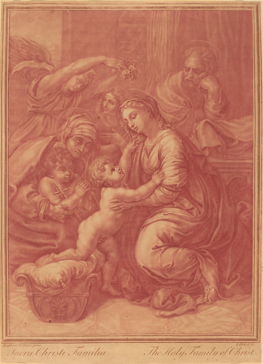 The Holy Family of Christ, tidlig på 1700-tallet. av Elisha Kirkall