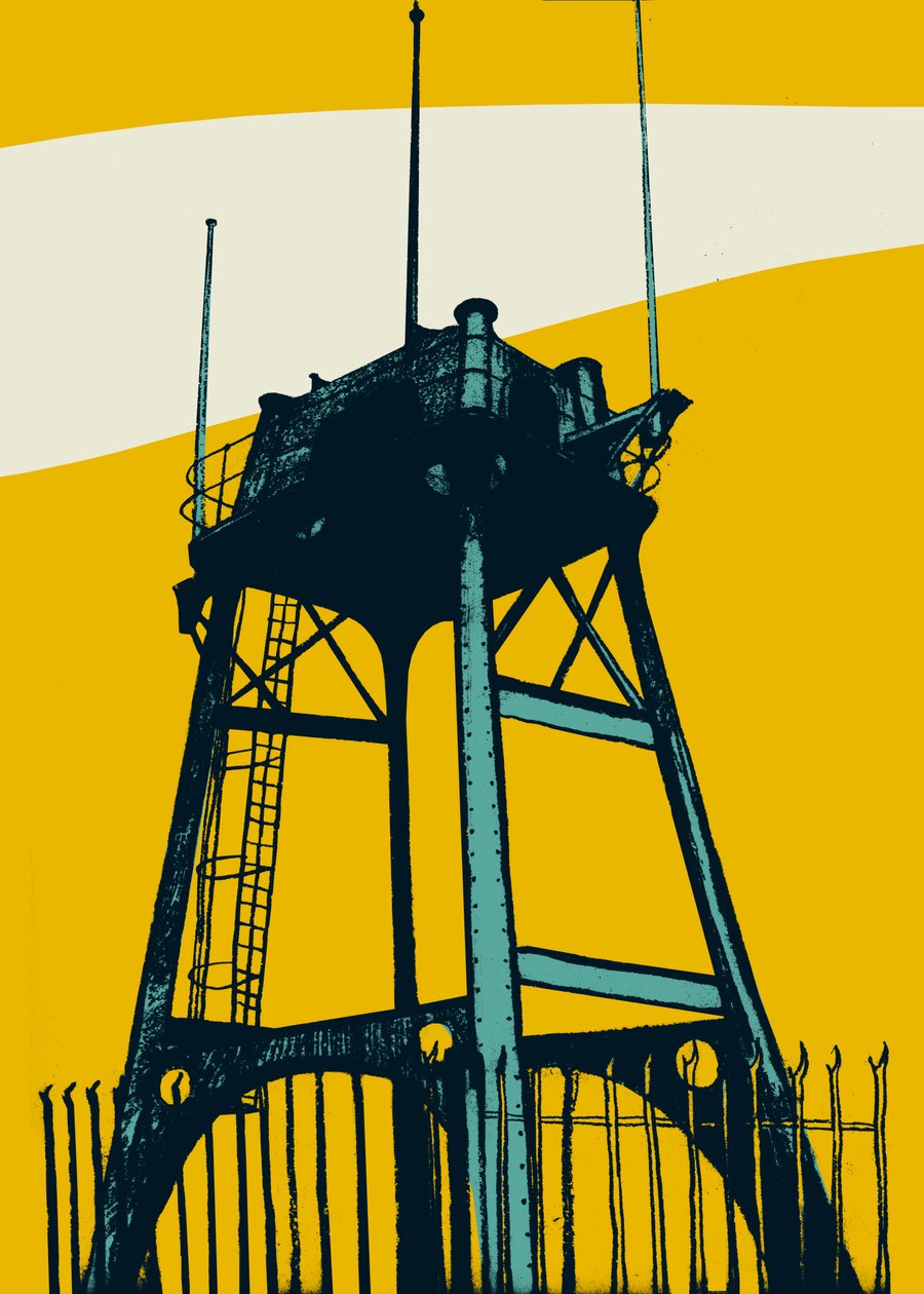 Lookout, 2014 (skjermtrykk) av Eliza Southwood