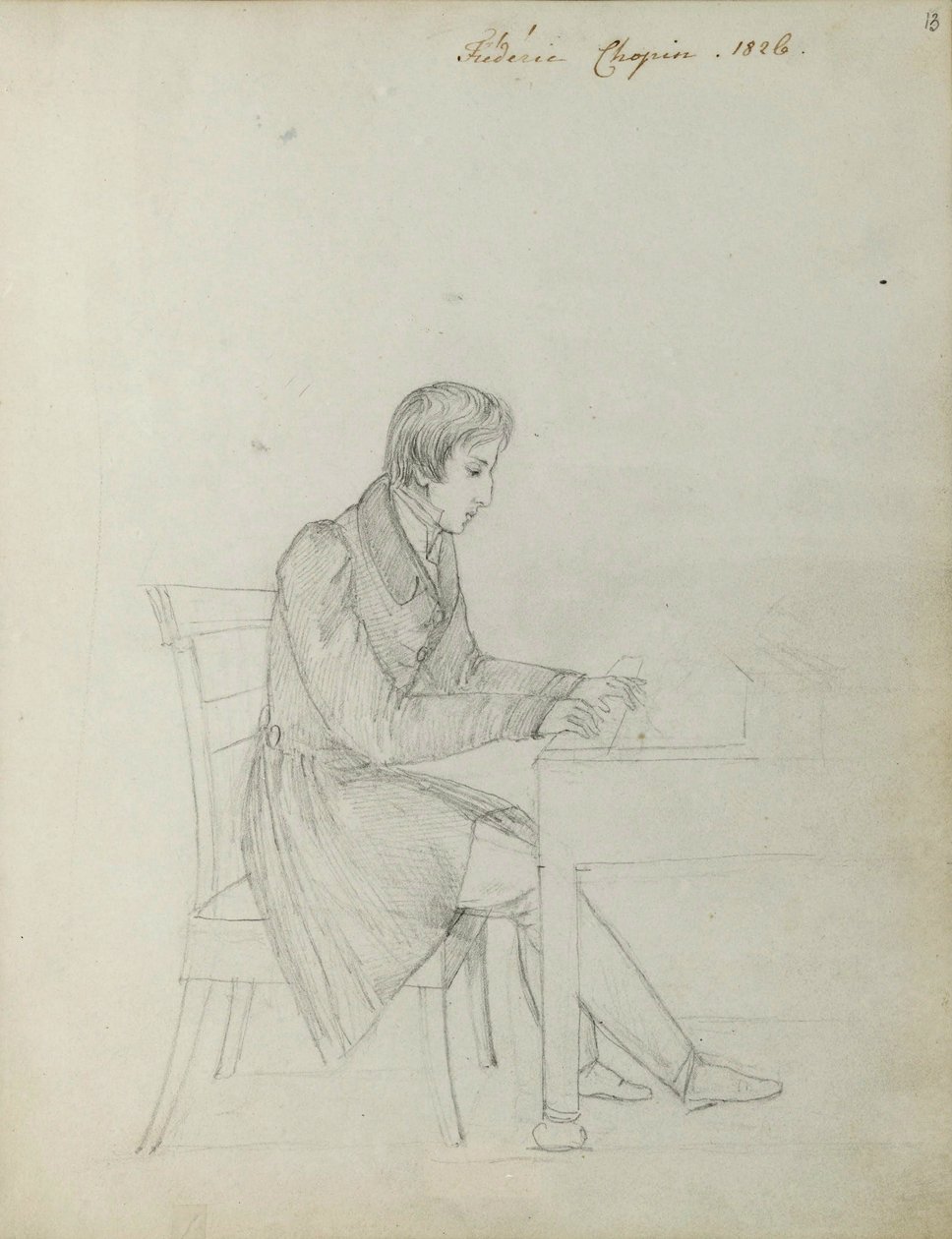 Fryderyk Chopin ved pianoet av Eliza Radziwiłłówna