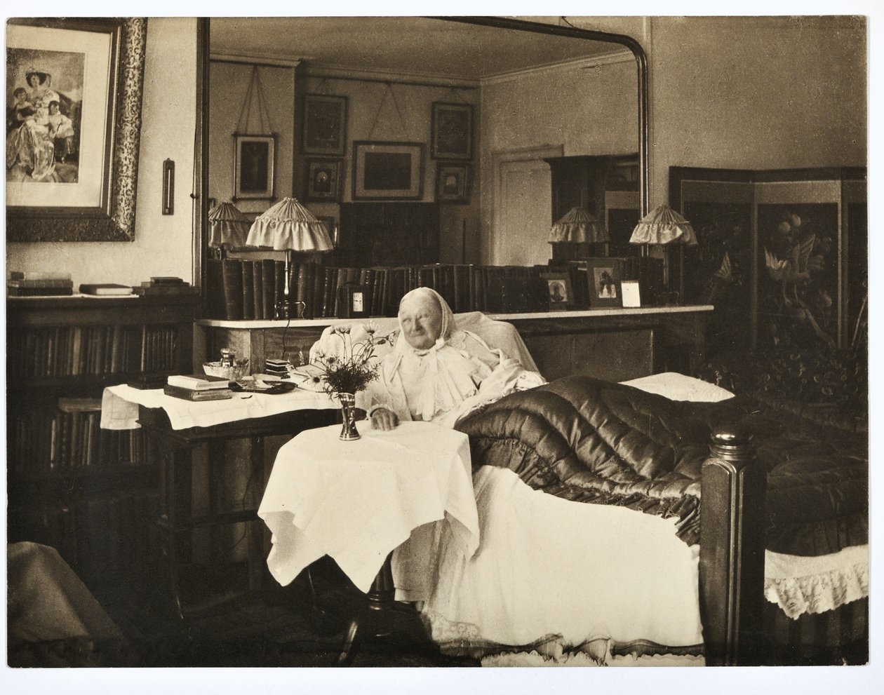 Florence Nightingale i seng, 1906 av Elizabeth Bosanquet