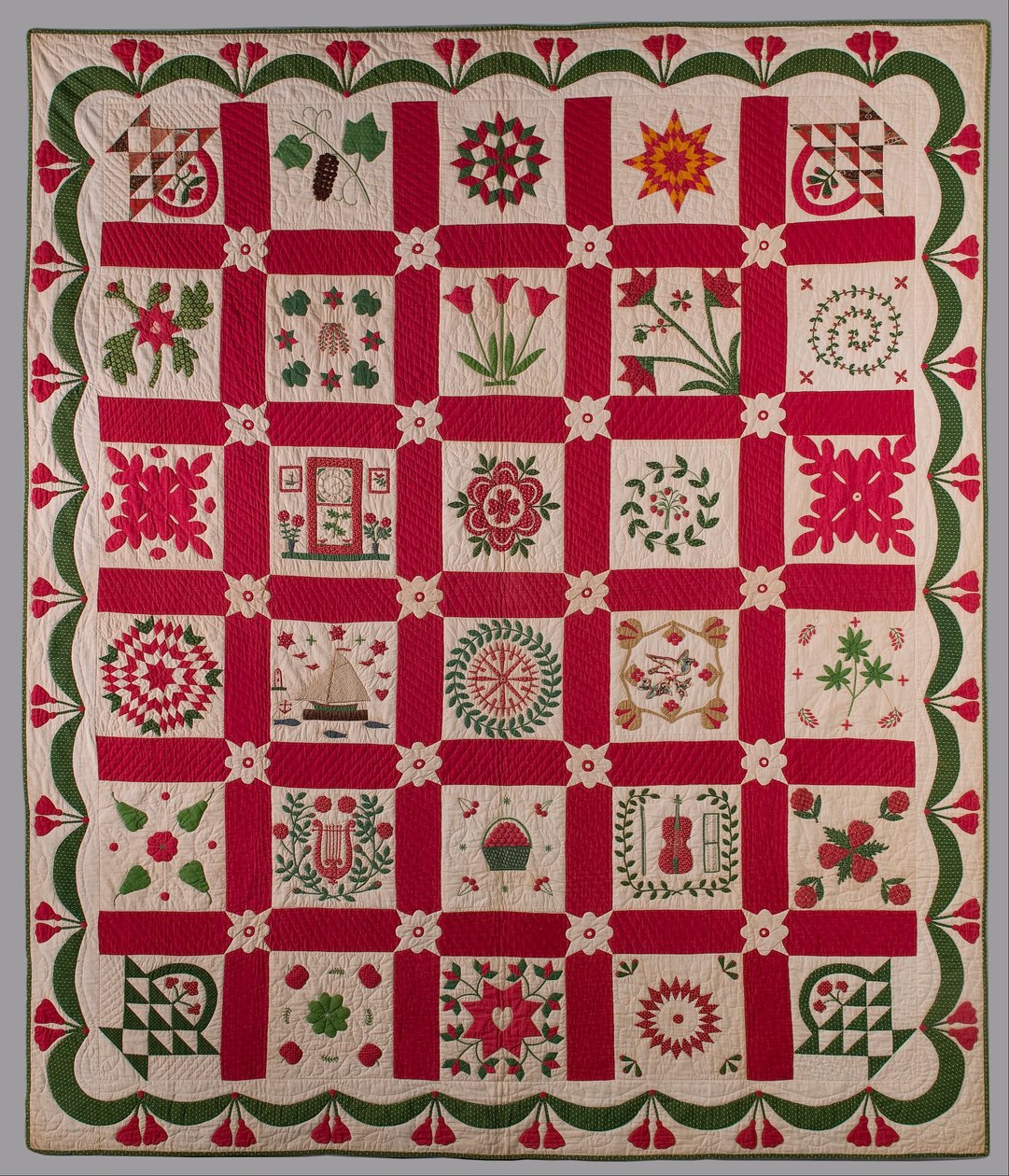 Album Quilt av Elizabeth Sanford Jennings Hopkins