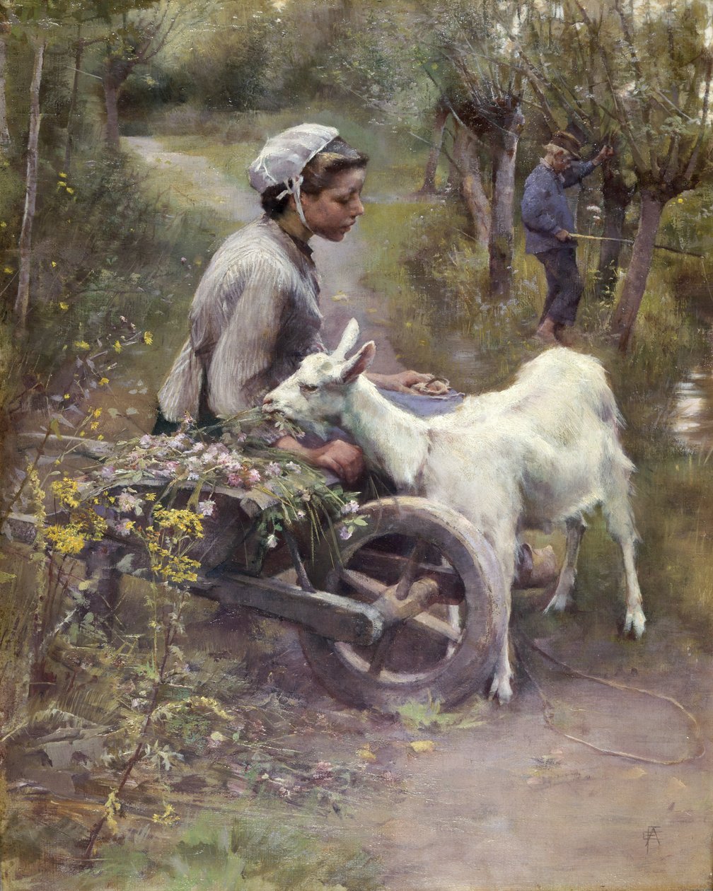 Jean, Jeanne og Jeannette, utst.1892 (olje på lerret) av Elizabeth Adela Stanhope Forbes