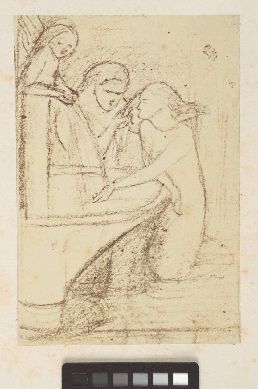 Design og skisser av Elizabeth Eleanor (1834-62) Siddal
