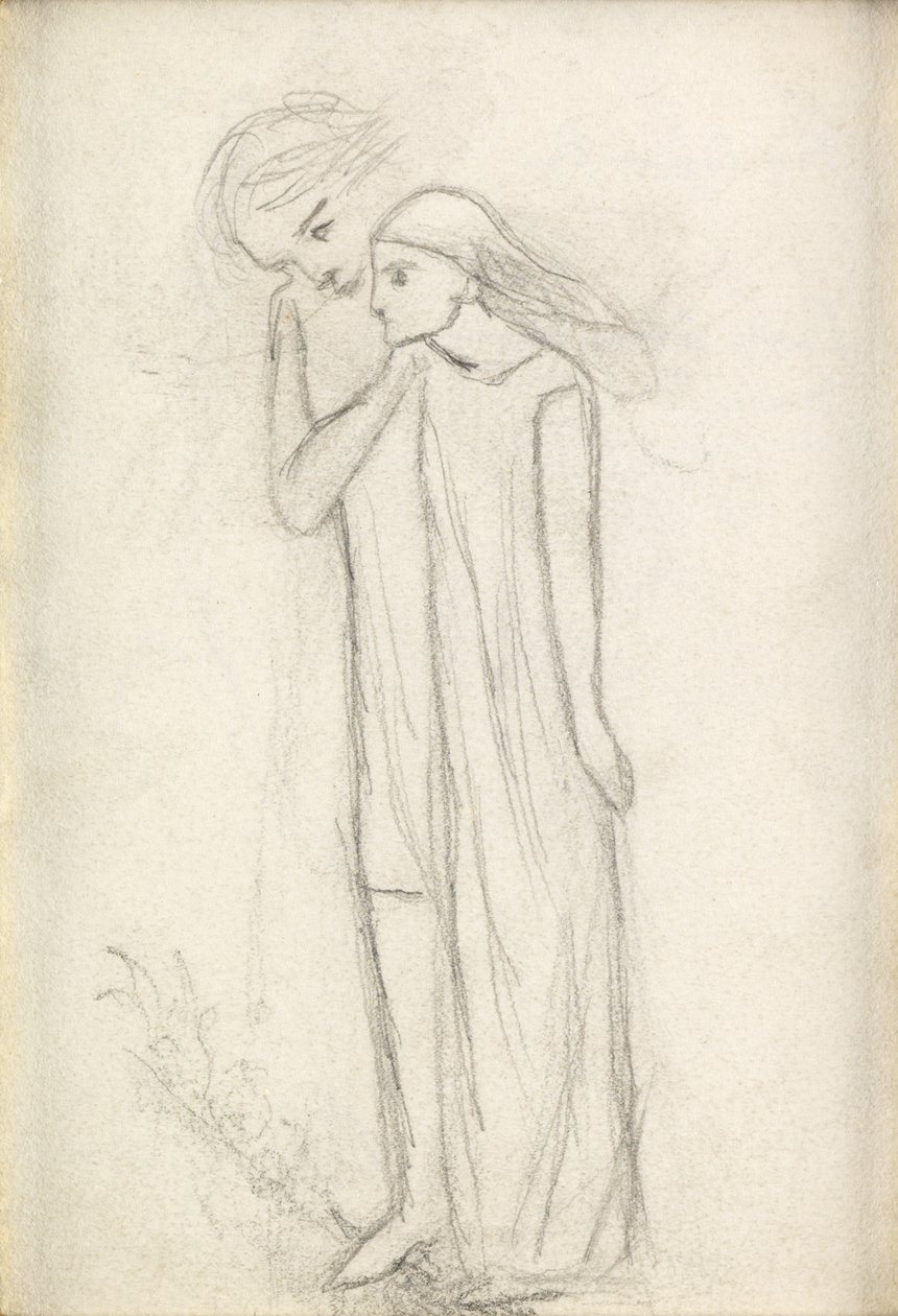 Den vakre dame uten nåde, ca. 1855 av Elizabeth Eleanor Siddal