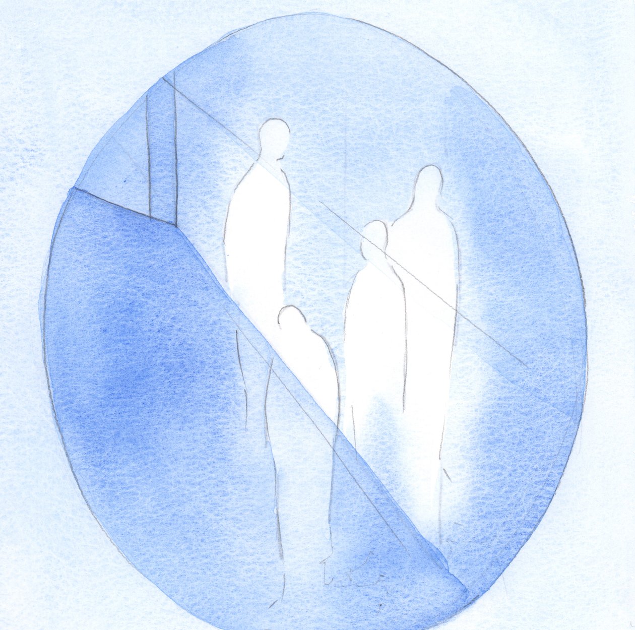 Alt det gode jeg ser og sanser hos personer jeg kjenner, er en gave fra Gud; hver god handling eller gest stammer fra Ham, 2000 (w/c på papir) av Elizabeth Wang