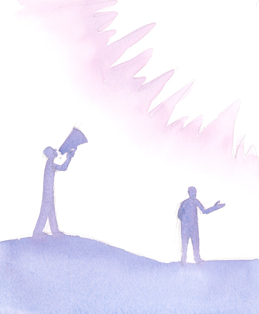 Ved vår dåp, og Guds bolig, er vi gitt bønnens gave, 2004 (w/c på papir) av Elizabeth Wang