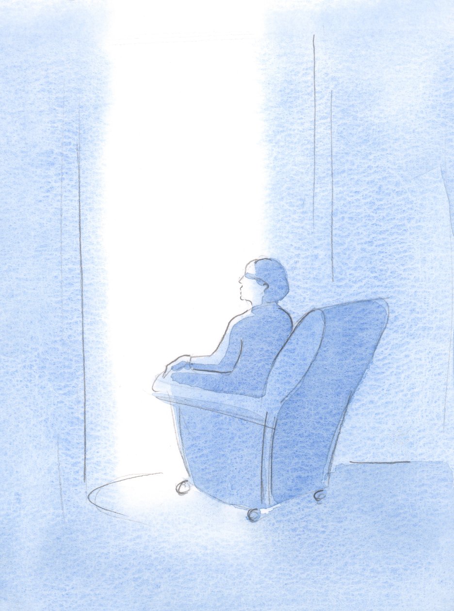 Kristus ledet min sjel, plutselig, inn i livet til den aller helligste treenighet, et sted for nåde og trygghet, 2000 (w/c på papir) av Elizabeth Wang