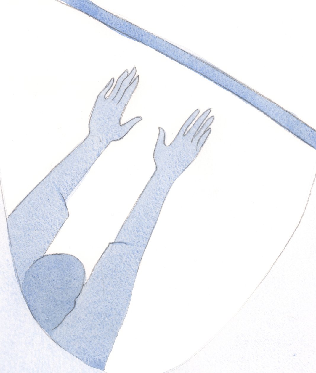Vår "live-by-faith" ligner treningen til en gymnast; uten øvelse skal vi ikke være rolige, sikre, ubekymrede og håpefulle., 2001 (w/c på papir) av Elizabeth Wang