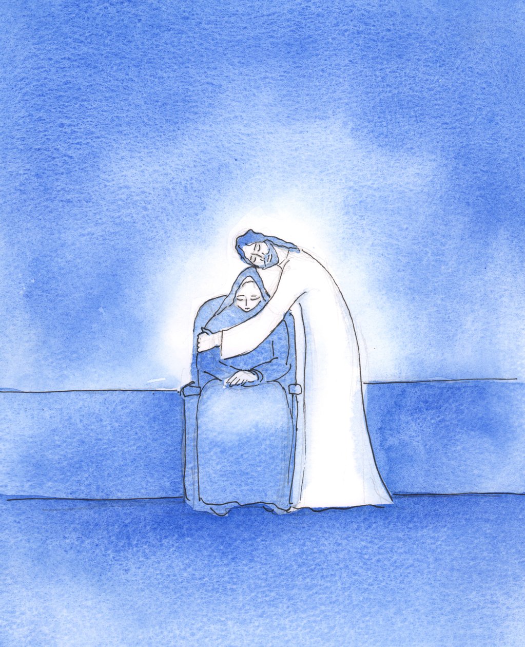 Så god er Kristus, vår Herre, at han viser sin takknemlighet når vi har gjort en spesiell innsats for å gjøre hans vilje, 2003 (w/c på papir) av Elizabeth Wang