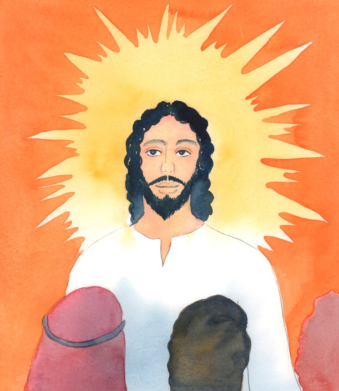 Det finnes ingen religion som den kristne religionen, 2005 (akvarell på papir) av Elizabeth Wang