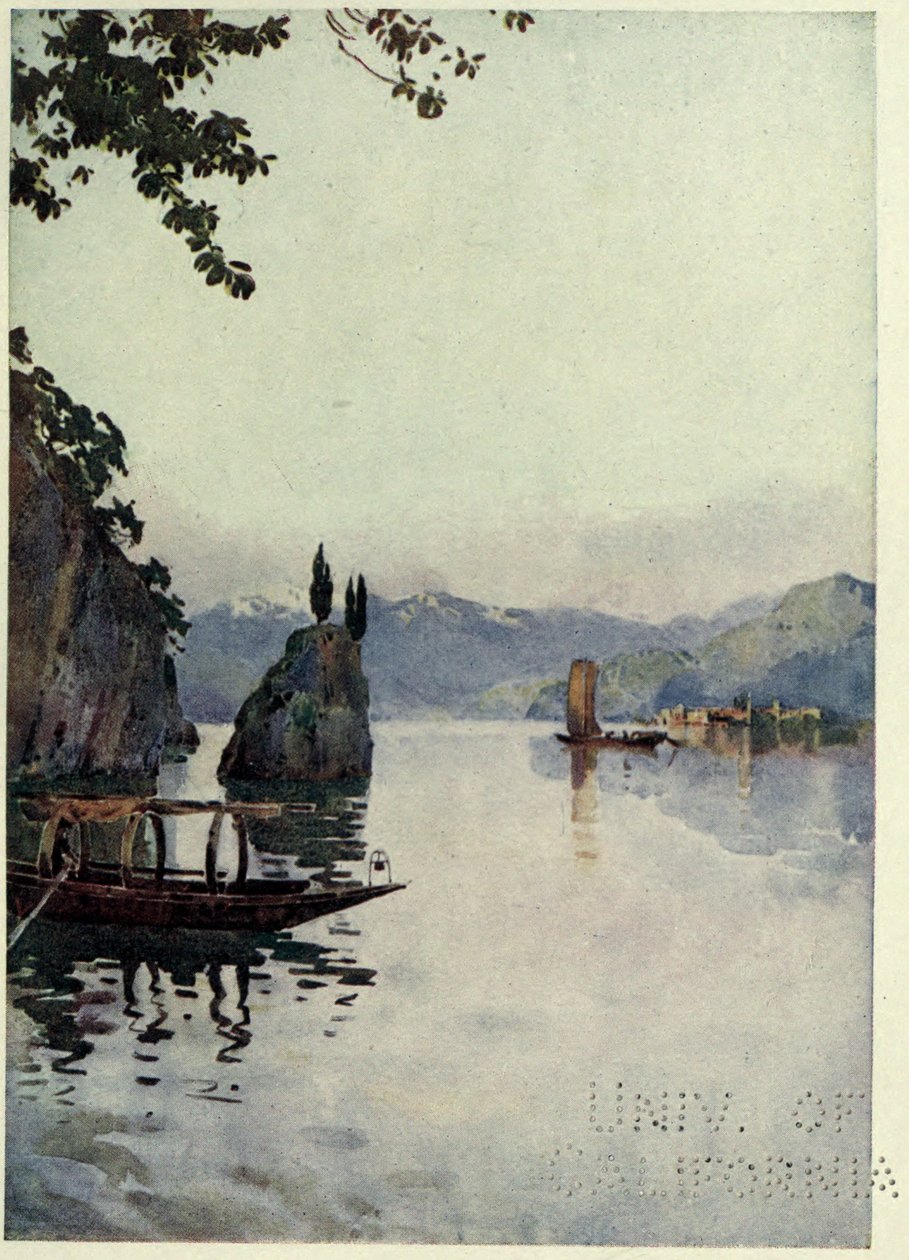 Il Punto di Bellagio, Comosjøen, Illustrasjon fra 