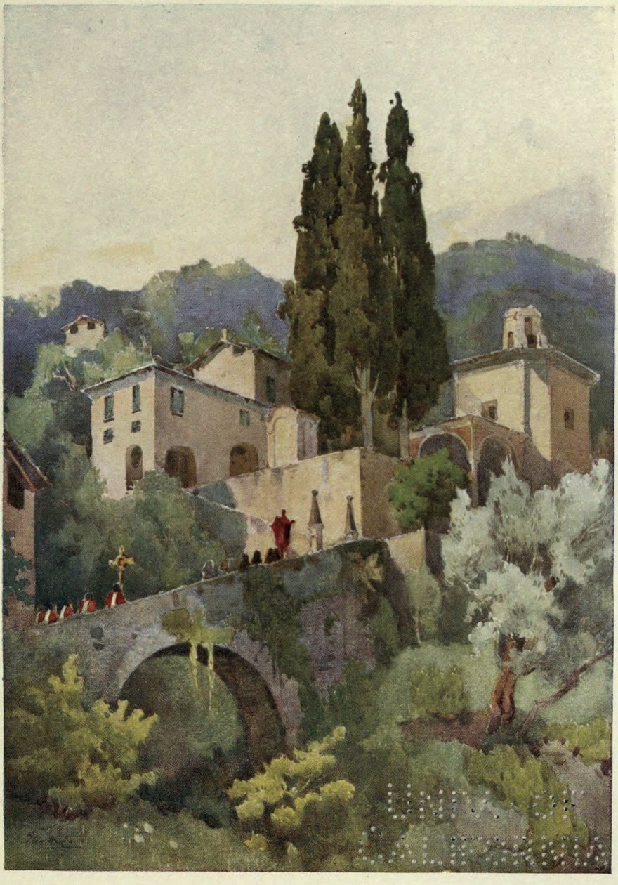 Our Lady of Peace, Comosjøen, illustrasjon fra 'The Italian lakes' av Richard Bagot av Ella Du Cane