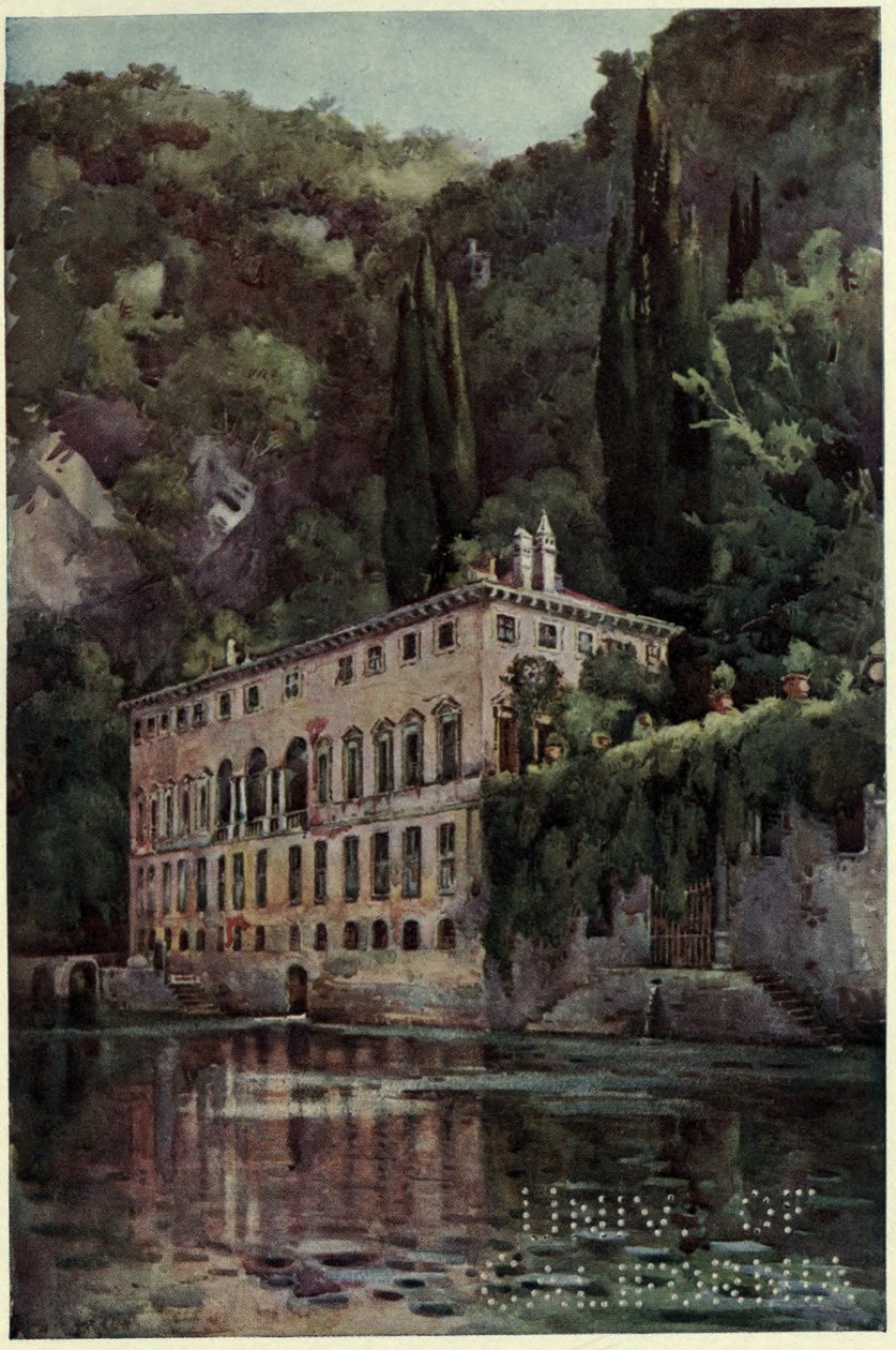 Villa Pliniana, Comosjøen, illustrasjon fra 