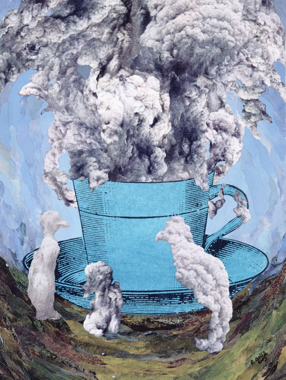 Afternoon Tea, 2003 (collage) av Ellen Golla