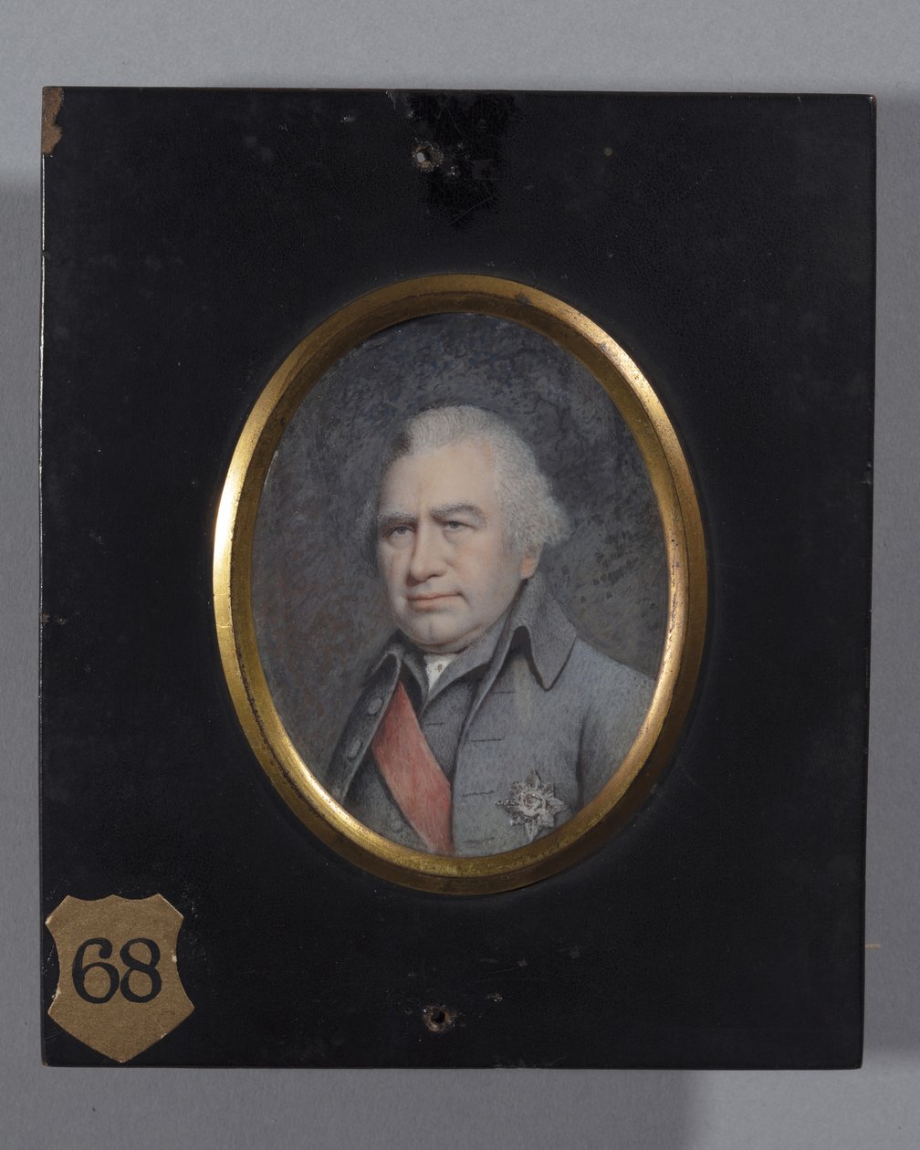 Sir Joseph Banks, sannsynligvis 1803 (akvarell på elfenben) av Ellen Sharples