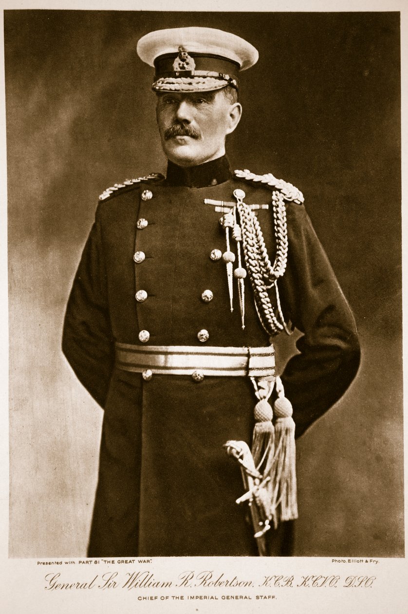 General Sir William R. Robertson, K.C.B., K.C.V.O., D.I.O., 1914-19 av Elliott und Fry Studio