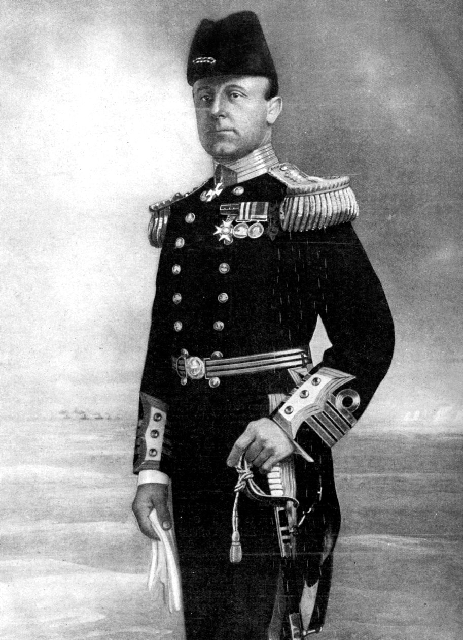 Admiral Sir John Rushworth Jellicoe, øverstkommanderende, første verdenskrig, 1914 av Elliott and Fry