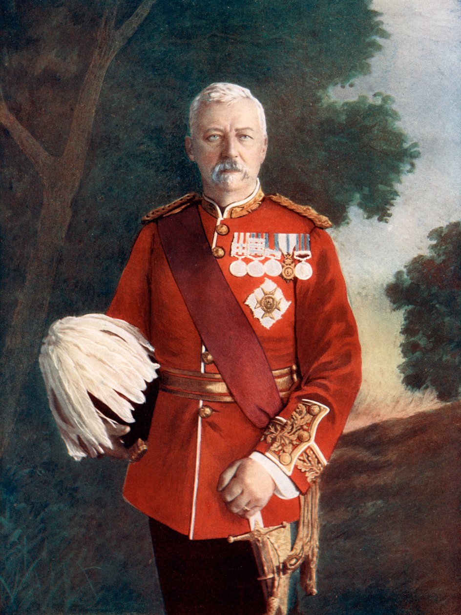 Generalløytnant Sir Robert Low, 1900 av Elliott and Fry