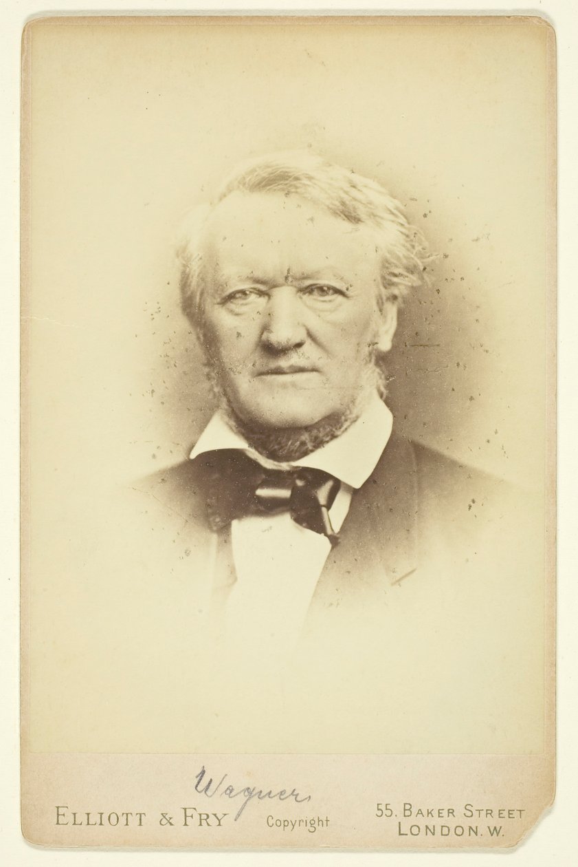 Portrett av Wagner, 1877. av Elliott and Fry